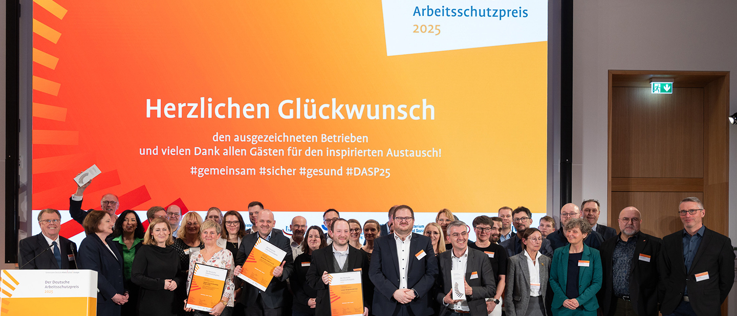 Gewinner des Deutschen Arbeitsschutzpreises 2025 Gewinner des Deutschen Arbeitsschutzpreises 2025