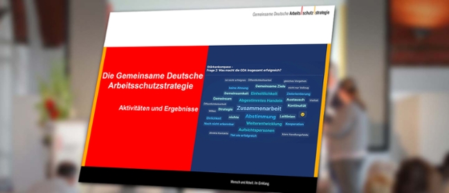 Titelseite des GDA Jahresberichts Titelseite des GDA Jahresberichts